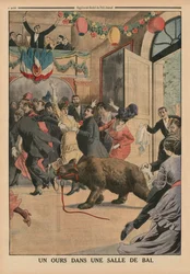 A Bear in a Ballroom, Back Cover Illustration from 